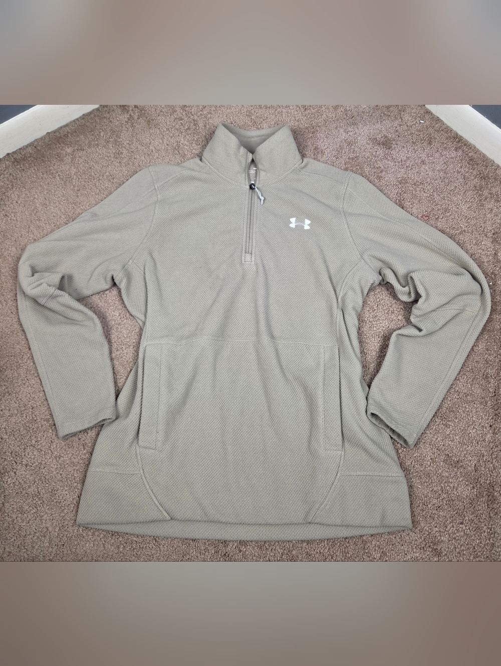 Under Armour Men’s Light Taupe Quarter-Zip Pullover